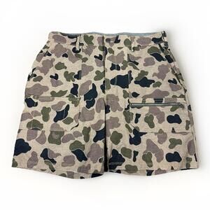 Carhartt X Hurley Camo Hybrid Shorts Tough Ripstop 6 Pocket Mens Size 32 Duck